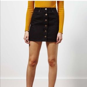 Denim Button Up Skirt